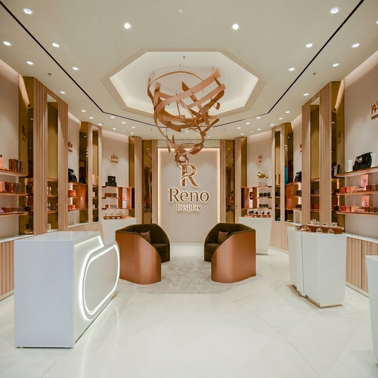Raven Curved LED Reception Desk for Beauty & Boutique Store