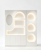 Vanir Modular LED Display Cabinet Freestanding Cosmetics & Boutique Showcase