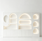 Vanir Modular LED Display Cabinet Freestanding Cosmetics & Boutique Showcase
