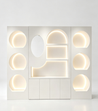 Vanir Modular LED Display Cabinet Freestanding Cosmetics & Boutique Showcase