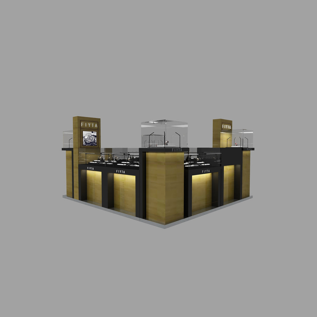 Custom Jewelry Kiosk for Shopping Mall Retail Display
