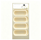 Dokka LED Lighted Beauty Salon Wall Display Cabinet Skincare Retail Wall Shelf