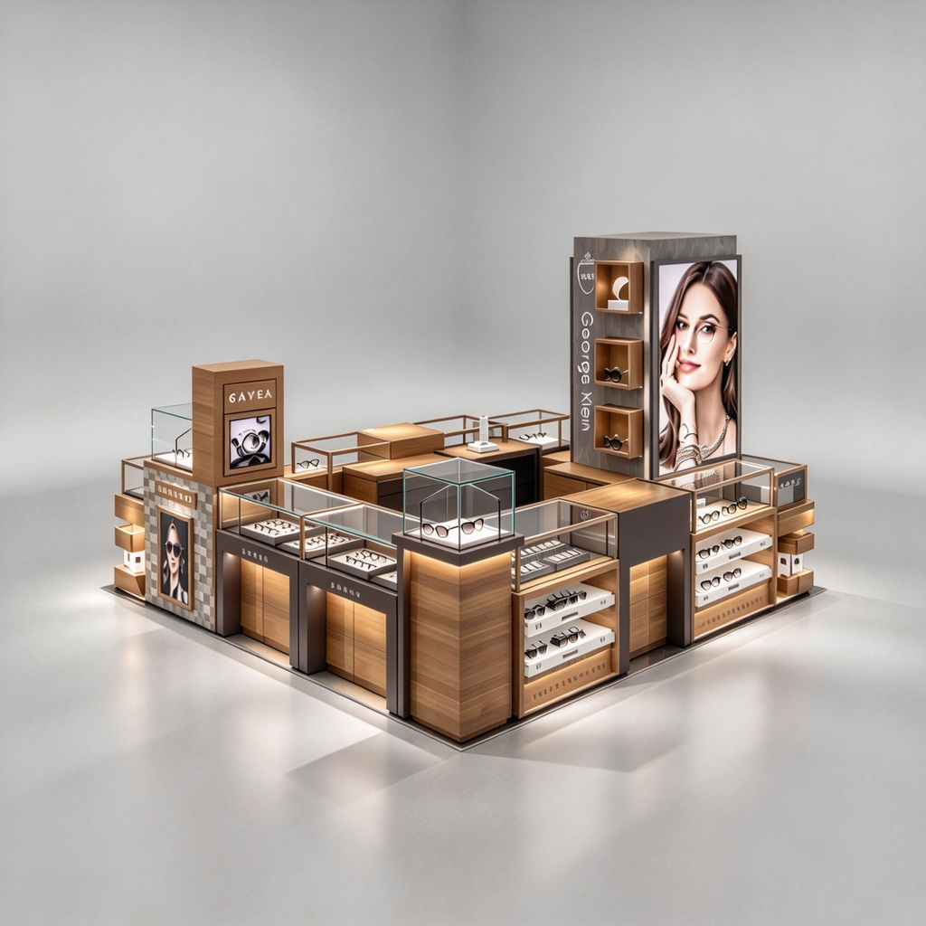Custom Sunglasses & Optical Eyewear Retail Kiosk Store Solution