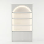 Dokka LED Lighted Beauty Salon Wall Display Cabinet Skincare Retail Wall Shelf