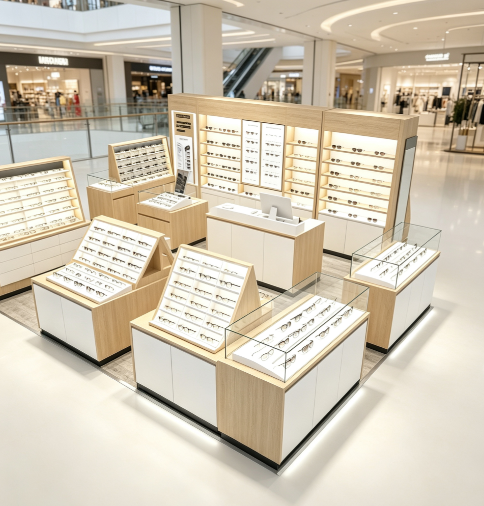 Custom Sunglasses & Optical Eyewear Retail Kiosk Store Solution