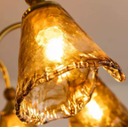 Krom Mid Century French Vintage Chandelier, 3 Tone Adjustable Lamp