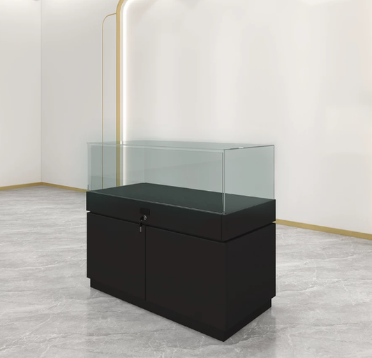 Tyr Modern Phone Display Cabinet, Lockable Glass Retail Showcase Counter