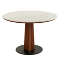 Bergelmir Custom Sintered‑Stone Top Coffee Table with Solid Ash Wood Leg