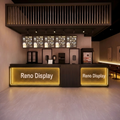 Ironvein Bar Reception Counter with LED & Wire Mesh Panel