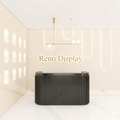 Lira C Fluted Curved Reception Desk