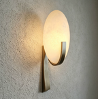 Njord Alabaster Wall Light French Minimalist Decor Wall Lamp