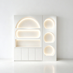 Vanir Modular LED Display Cabinet Freestanding Cosmetics & Boutique Showcase